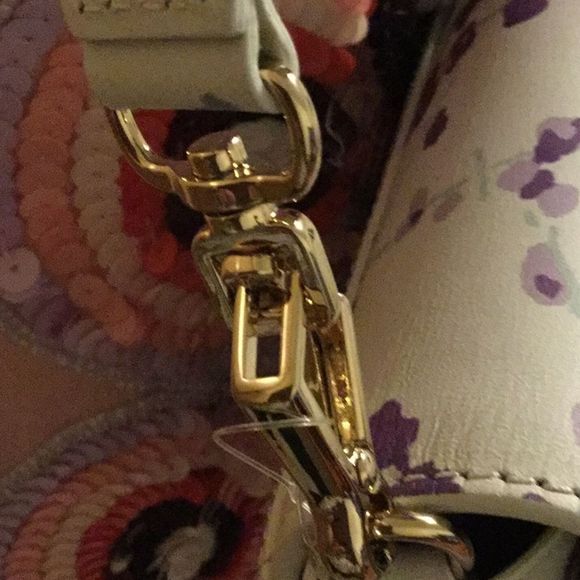 Authentic Max Mara Floral Print Leather Bag-Clutch - Picture 6 of 8